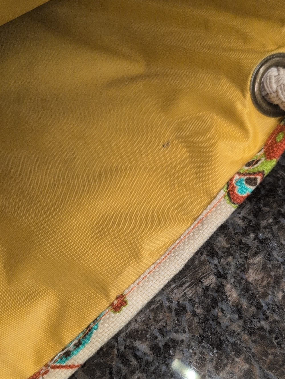 Spartina 449 Retired Boheme Beach Bag featuring a floral blue crab design - Picture 8 of 15